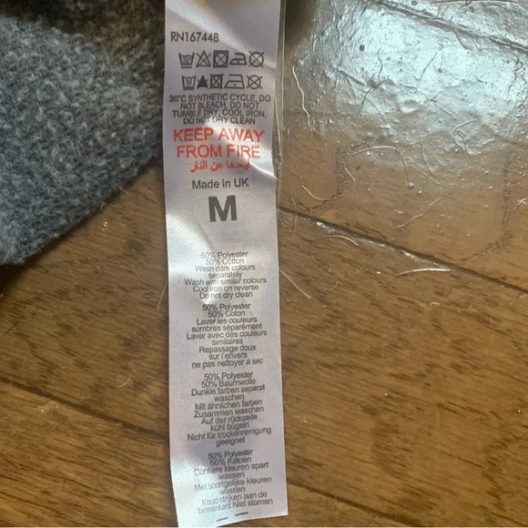 BooHoo Seam & Pocket Detail Crew Neck Oversized Sweatshirt | M | Ash Grey NEW!! - Picture 11 of 14